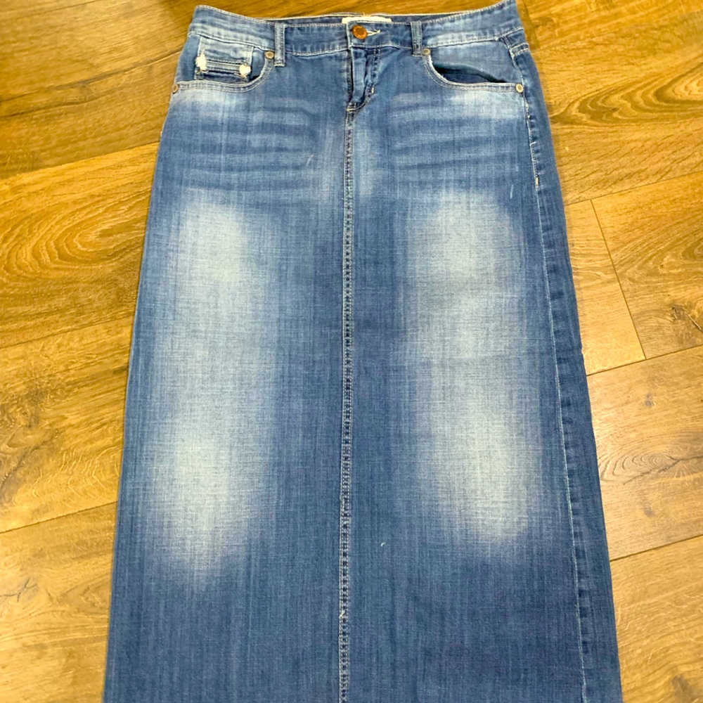 Maurices Long Denim Skirt